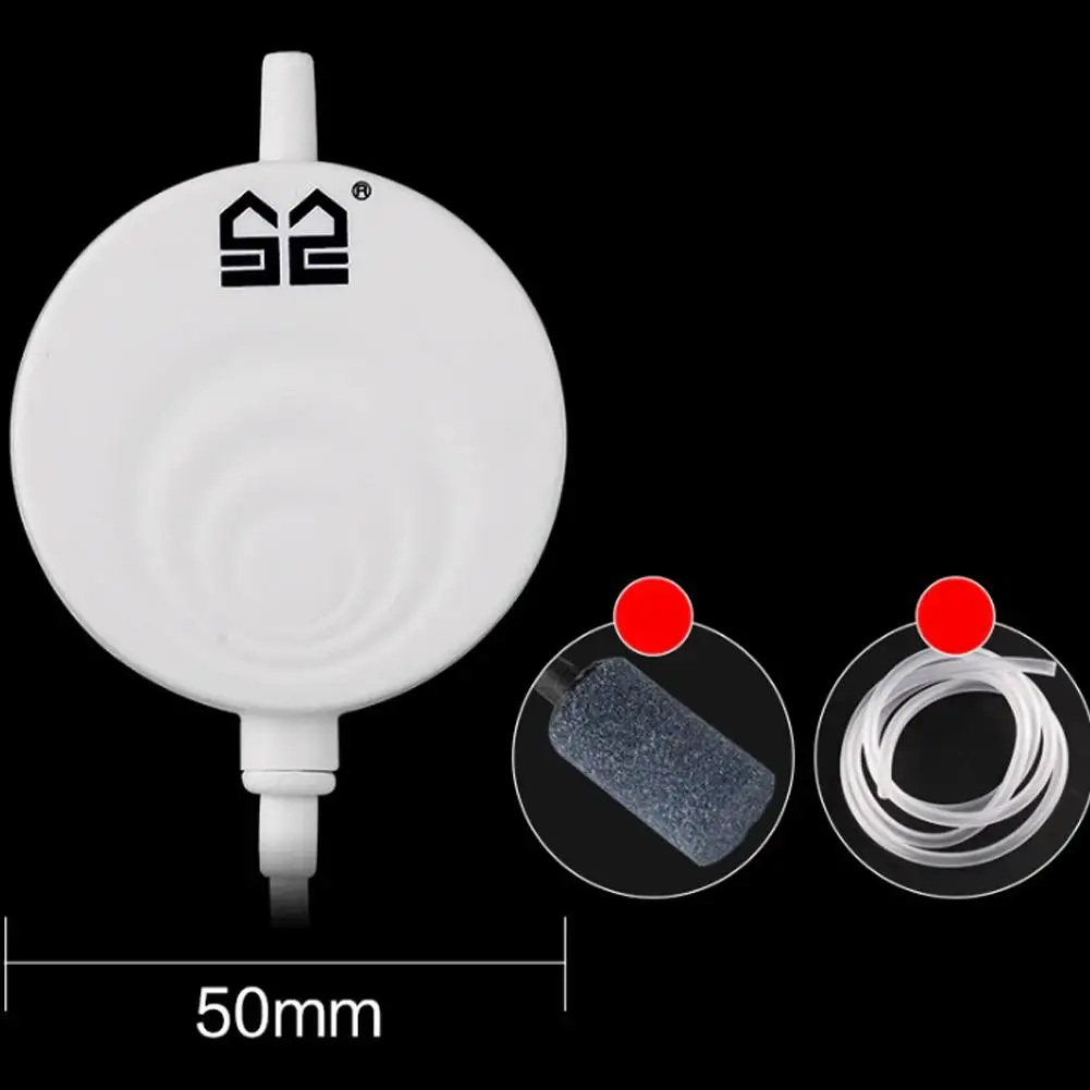TWISTER.CK Mini Mute Oxygen Pump with Suction Cup for Aquarium Fish Bowl Fish-farming