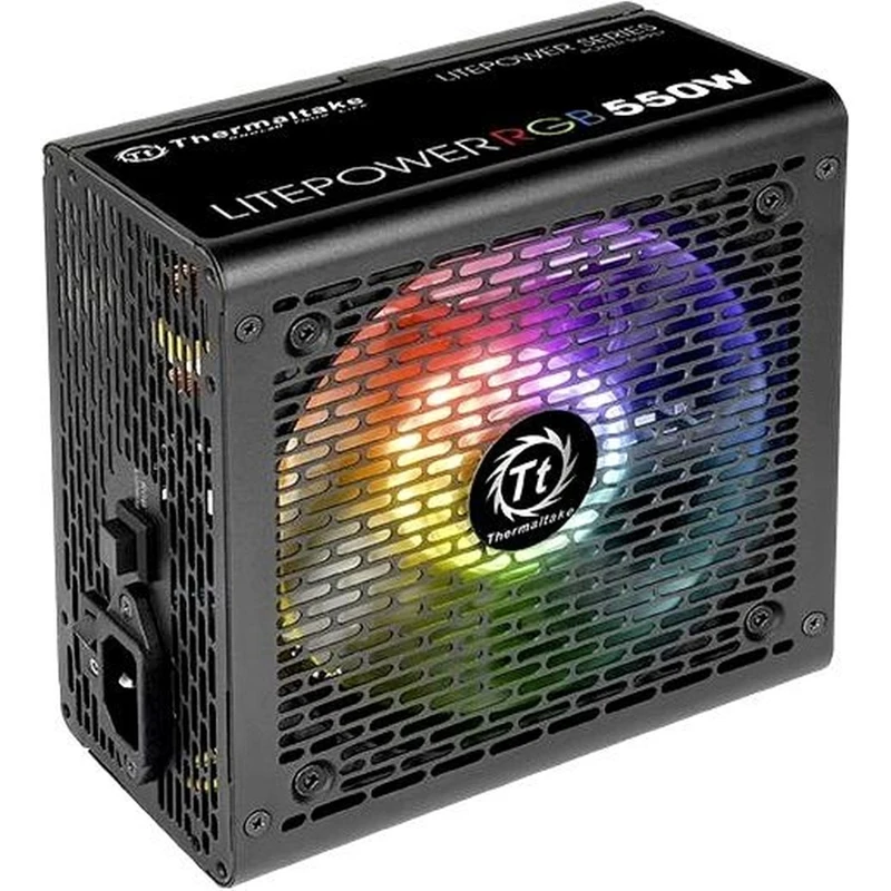 Блок питания Thermaltake ATX 550W Litepower RGB 550(24+4+4pin) APFC 120mm fan color LED 5xSATA RTL