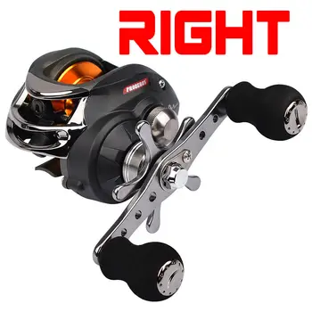 

6.3:1 Ratio Fishing Reel Black Lure Reel 10 BB 300g Right And Left Hand Water Drop Wheel Fishing Reel Replacement