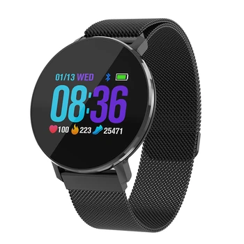 

Daywemet T5 Smart Watch Adult Metal Round watch Sport bracelet Passometer Fitness Heart Rate Tracker For IOS Android Phone