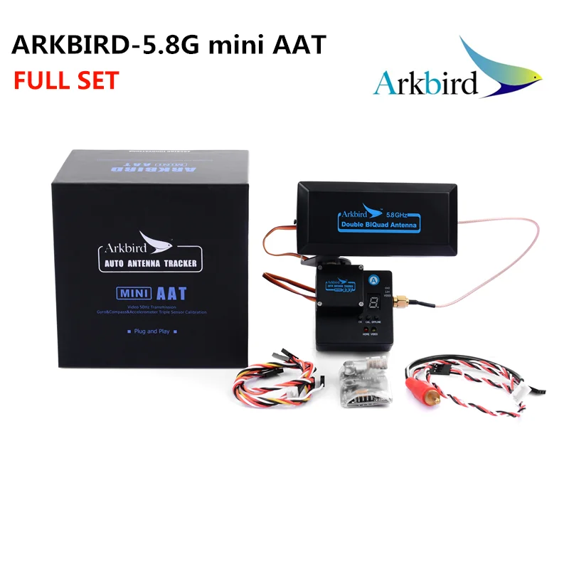Arkbird с высоким коэффициентом усиления 5,8 ГГц двойная Biquad антенна для большой дальности FPV/WiFi антенна-12 дБ(RP SMA