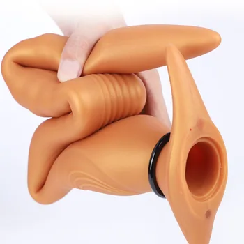 Long Huge Anal Dildo Adult Sex Toys For Women Men Vagina/Anal Stuffed Tail Butt Plug Multifunction Strapon Inflatable Dildos 4