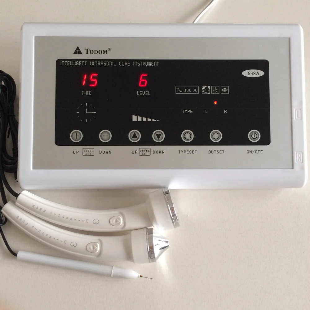 

638A Ultrasound Machine Ultrasonic Facial Massager Body Face Skin Tigtening Spot Mole Removal Pen Skin Care SPA Beauty Device