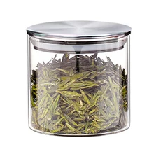 Стеклянная банка для хранения продуктов, без свинца, для кухни, для хранения, закрытые бутылки, банки с крышкой, большая емкость, стеклянные банки для конфет, коробка для чая, 300 мл, CNIM