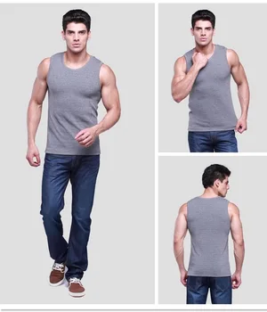 

Autumn and Winter Ultra-Large Size Extra-large No. Men Brushed and Thick Vest Sleeveless Thermal Underwear Waistcoat
