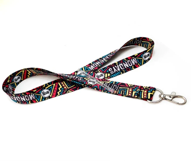 Full Color Imprint Smooth Dye-Sublimation Lanyard - 3/4 - Custom