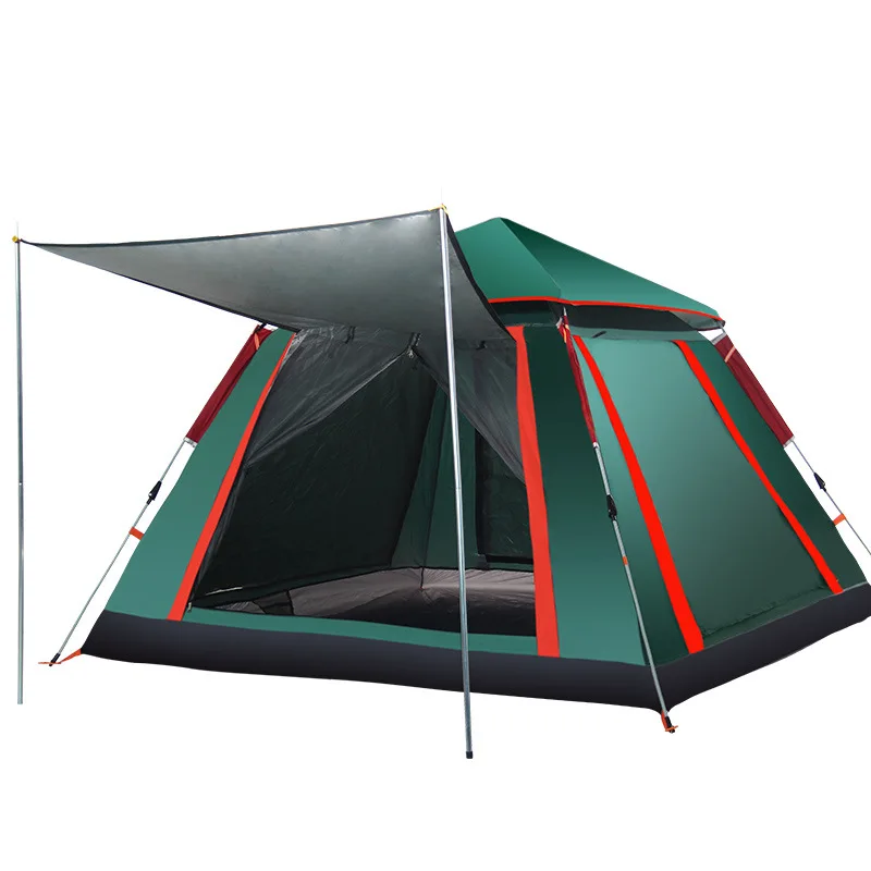 

Outdoor automatic tent throw pop-up windproof waterproof cold-resistant large capacity camping camping climbing tent family tent