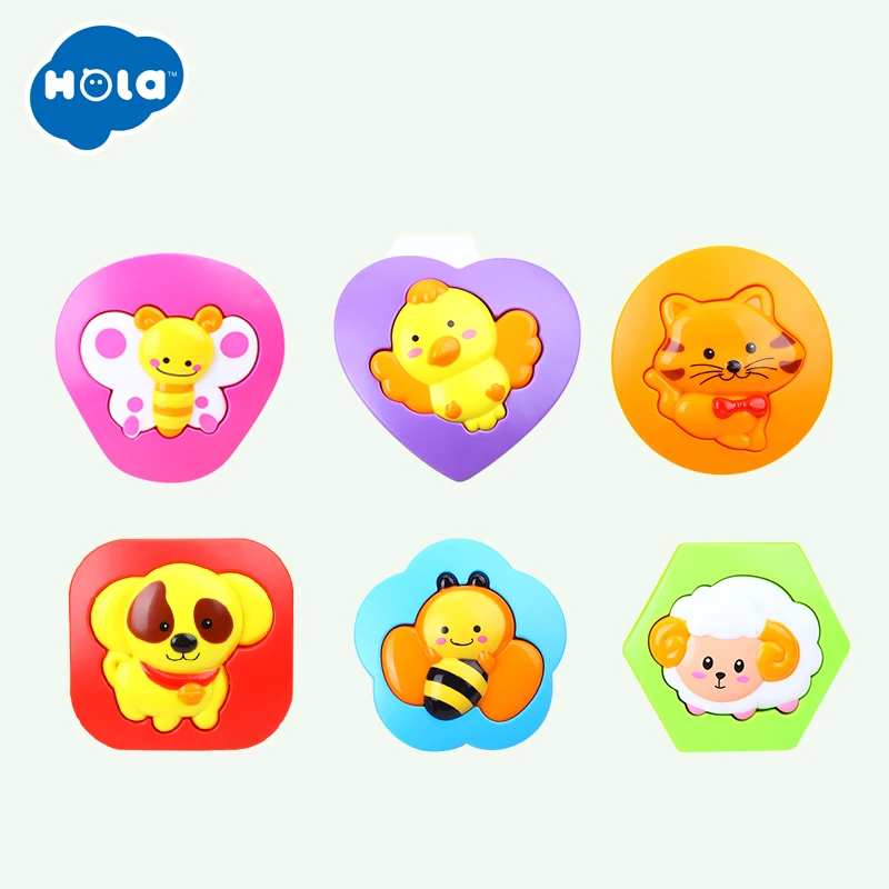 HOLA 938 juguetes para bebés, juguete de rastreo para niños con música y luz, forma/Número/Animal, juguete educativo de aprendizaje temprano para niños, regalo - 3