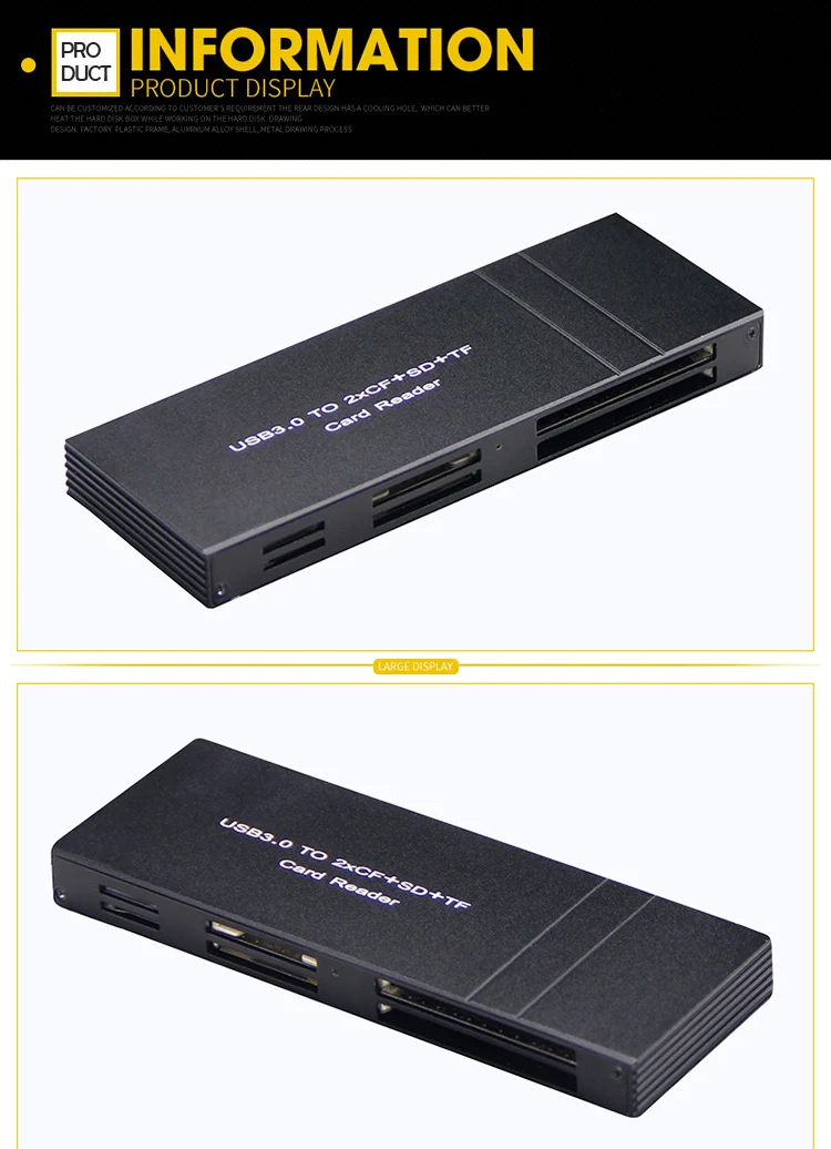 Утхай G21 USB3.0 2 x CF+ SD+ TF мульти кард-ридер одновременно высокое Скорость CF/SD Card Reader Адаптер для SLR Камера Spport 512G/256G
