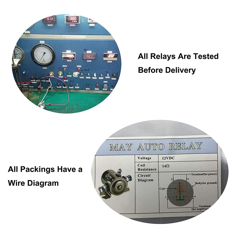 Duty Solenoid Relay Nickel-Plating for Golf Carts,Winch, Marine in Rush 12VDC