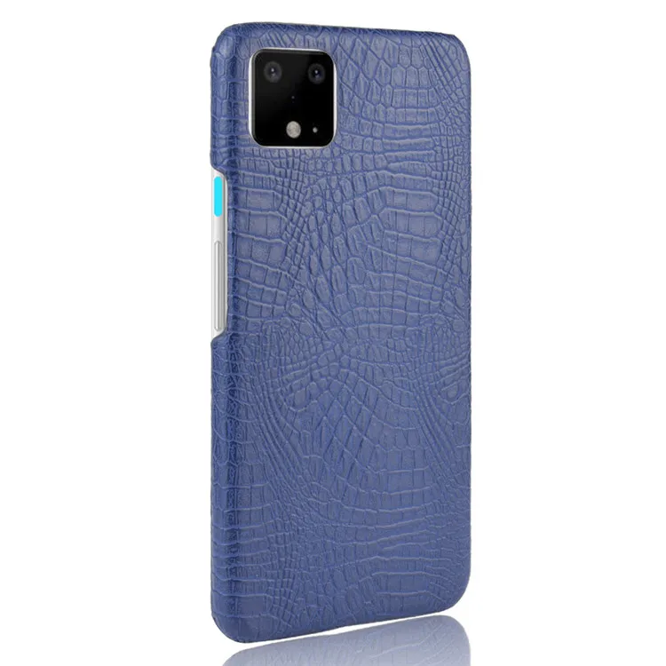 Новинка для Google Pixel 4 XL чехол Pixel4 Ретро Крокодиловая Кожа PU кожа твердая обложка для книги для Google Pixel 4/Pixel XL4 чехол для телефона - Цвет: Синий