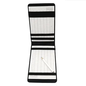

2020 New Style Online Scorecard Holder Keeper Golf Score Leather Golf Score Bookkeeper