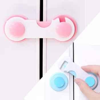 

10pcs/lot Double-sided Tape Child Safety Drawer Lock Baby Proof Bathroom Kitchen Cabinets Security Protection From Children