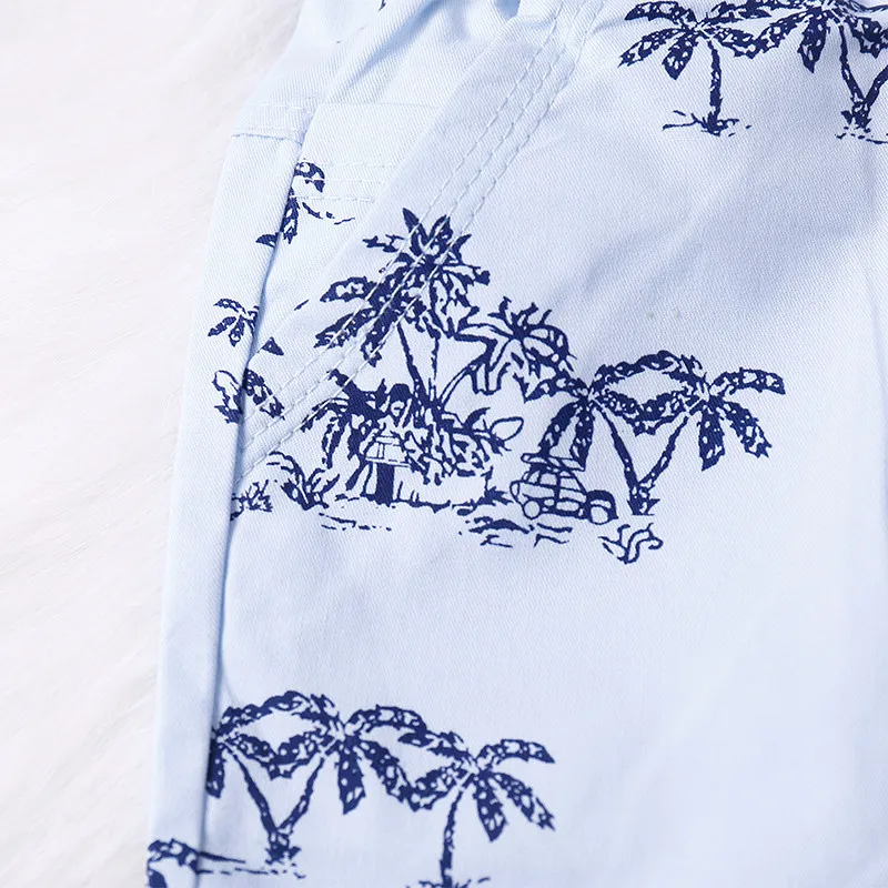 Boys Shorts Summer Beach Pants Casual Print All-match Cotton Children Kids Shorts Boy Clothes for 2 3 4 5 6 7 Years Old