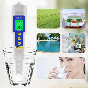 JUANJUAN TDS & EC PH Meter Temperature Tester Pen 3 in1 Conductivity Water Quality Measurement Tool