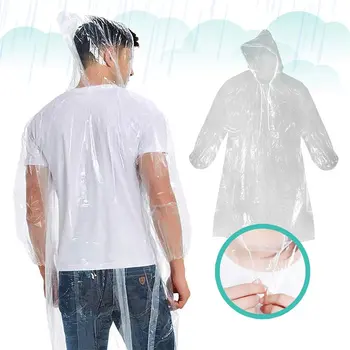 

1 Pcs Disposable Raincoat Adult Emergency Waterproof Hood Poncho Travel Camping Must Raincoat Unisex
