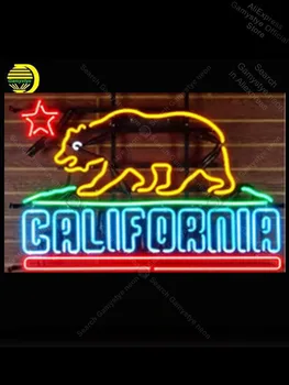

NEON SIGN For California Bear letrero custom luces neon light Neon Bulb Resistor Glass Guitar Lamp Pirate Neon Sign Shella Lamp