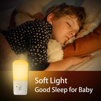 

1 Pair Plug in Night Light Dimmable Dusk to Dawn Sensor Lamp for Bedroom Stairs