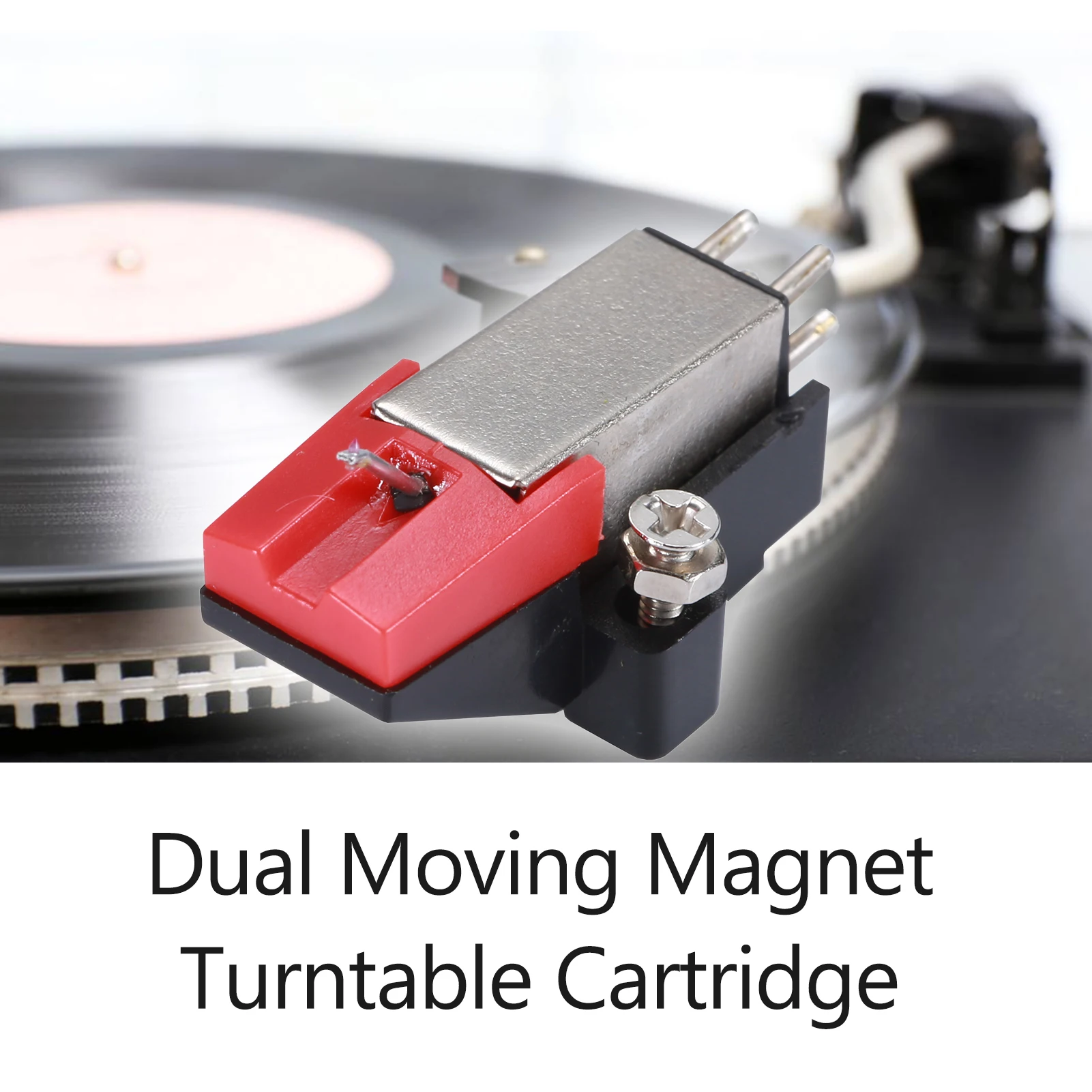Dual Moving Turntable Cartridge with Stereo Stylus Needle Vinyl