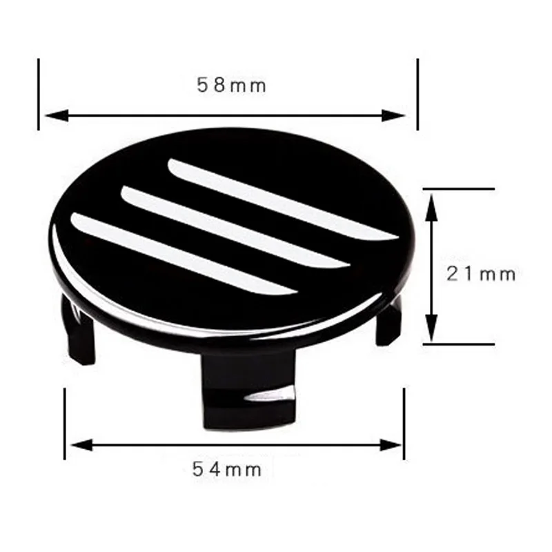 4X Wheel Hub Nut Cover Wheel Center Cap Emblem Badge Decal For Tesla Model 3