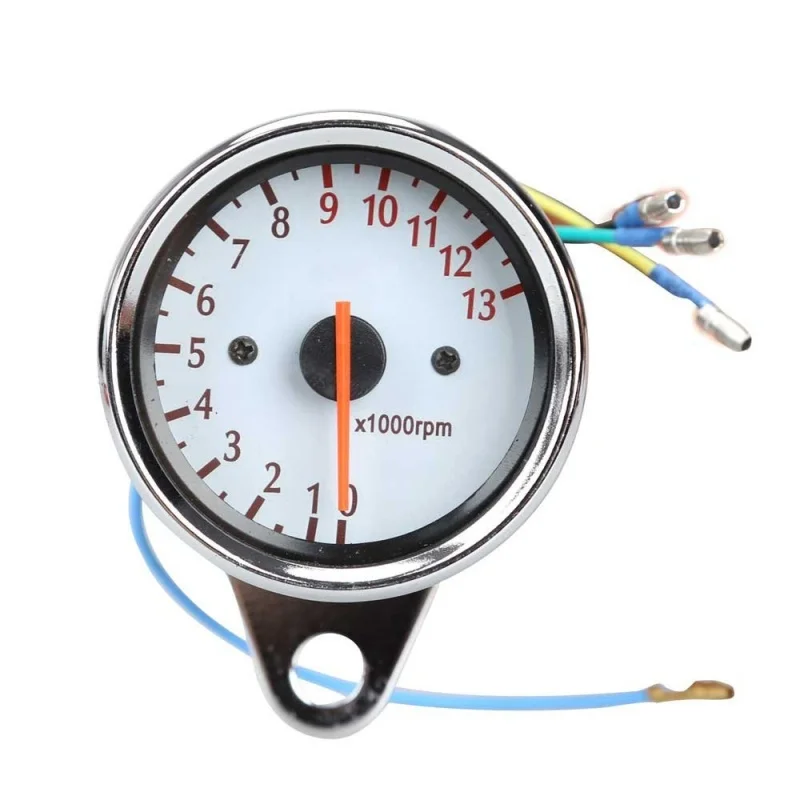 

Universal Motorcycle Scooter 13000RPM Analog Tachometer Gauge Night Light