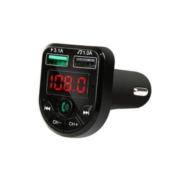 

Wireless Bluetooth Handsfree Car Kit FM Transmitter Receiver MP3 LCD Player Audio Dual USB Charger Kit Car Accessories car bluet