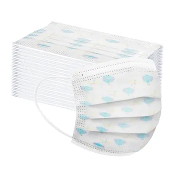 

50PC Children's Disposable Masks Cartoon print mask Three-layer filtration Dustproof Windproof Earloops Masks Mascarillas Masque