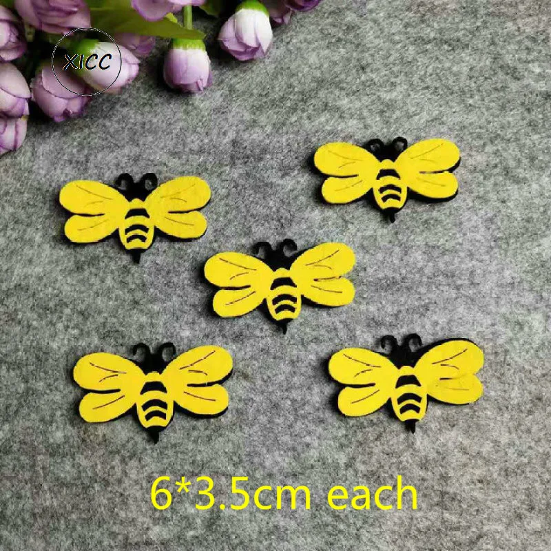 Non-woven Toy Animal Ladybug Bee Panda Butterfly Felt DIY Pack Kindergarten Decoration Primary School Classroom Wall Sticker Felt Fabric Sheet