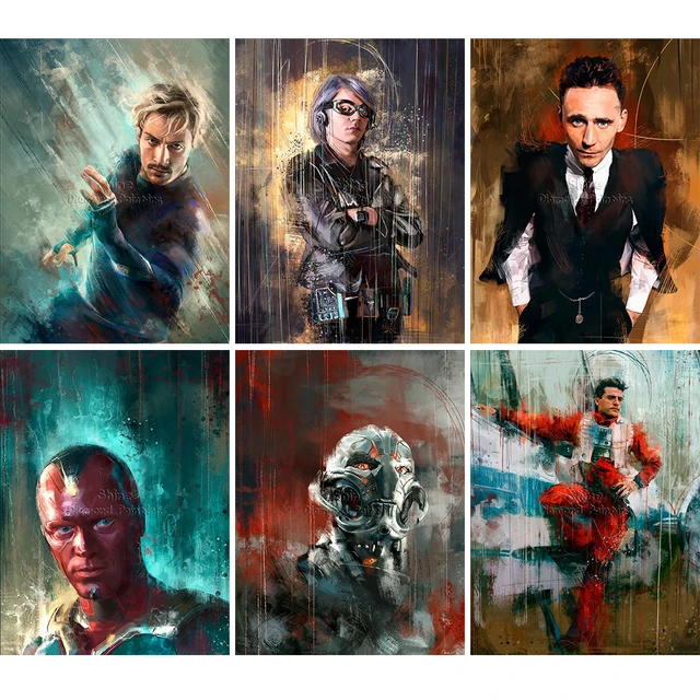 5d Diamond Painting Marvel Avengers  5d Diy Diamond Painting Avengers -  Diamond - Aliexpress