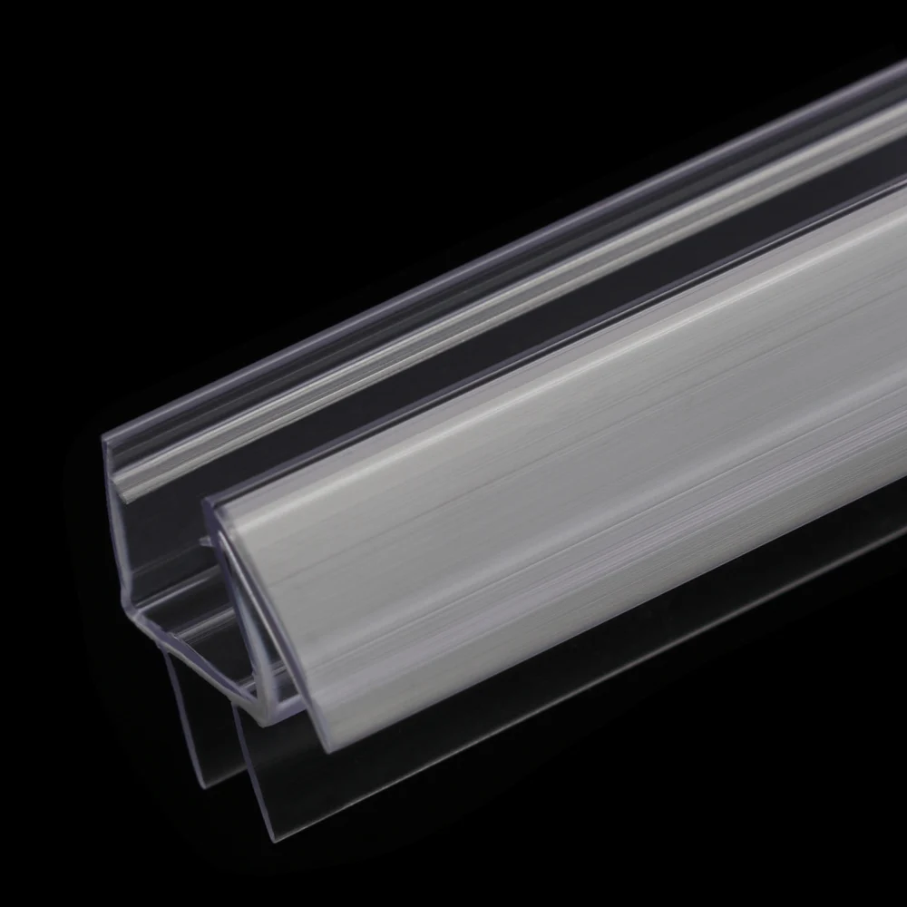 Bath Shower Screen Door Seal Strip 4 to 12mm Rubber Glass Door Weatherstrip Portable Window Glass Fixture Accessories Household