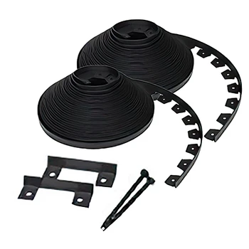 

2 Piece 1 Metre Plastic Heavy Duty No-Dig Edging Kit,Garden Lace Soil Separator