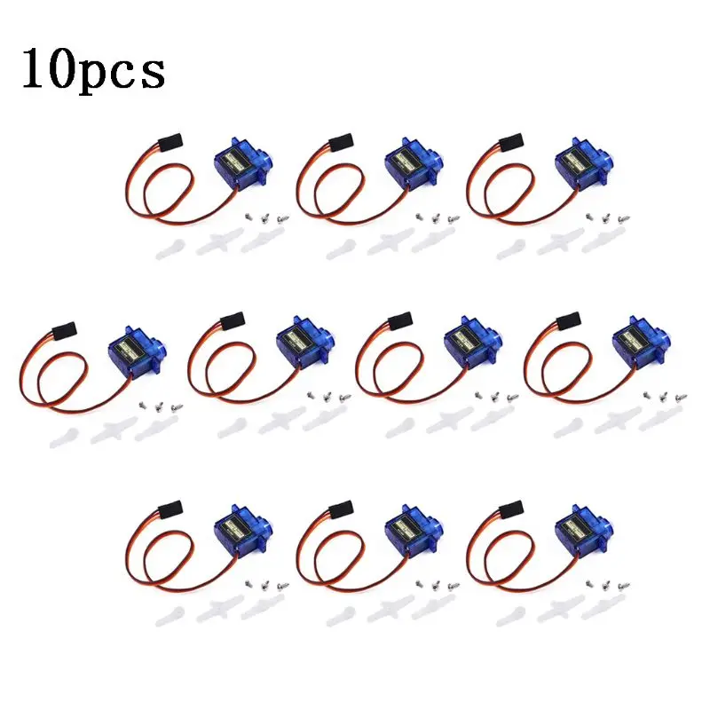 

10Pcs 9G SG90 Micro Servo Motor for RC Robot Helicopter Airplane Aircraft Car Boat R7RB