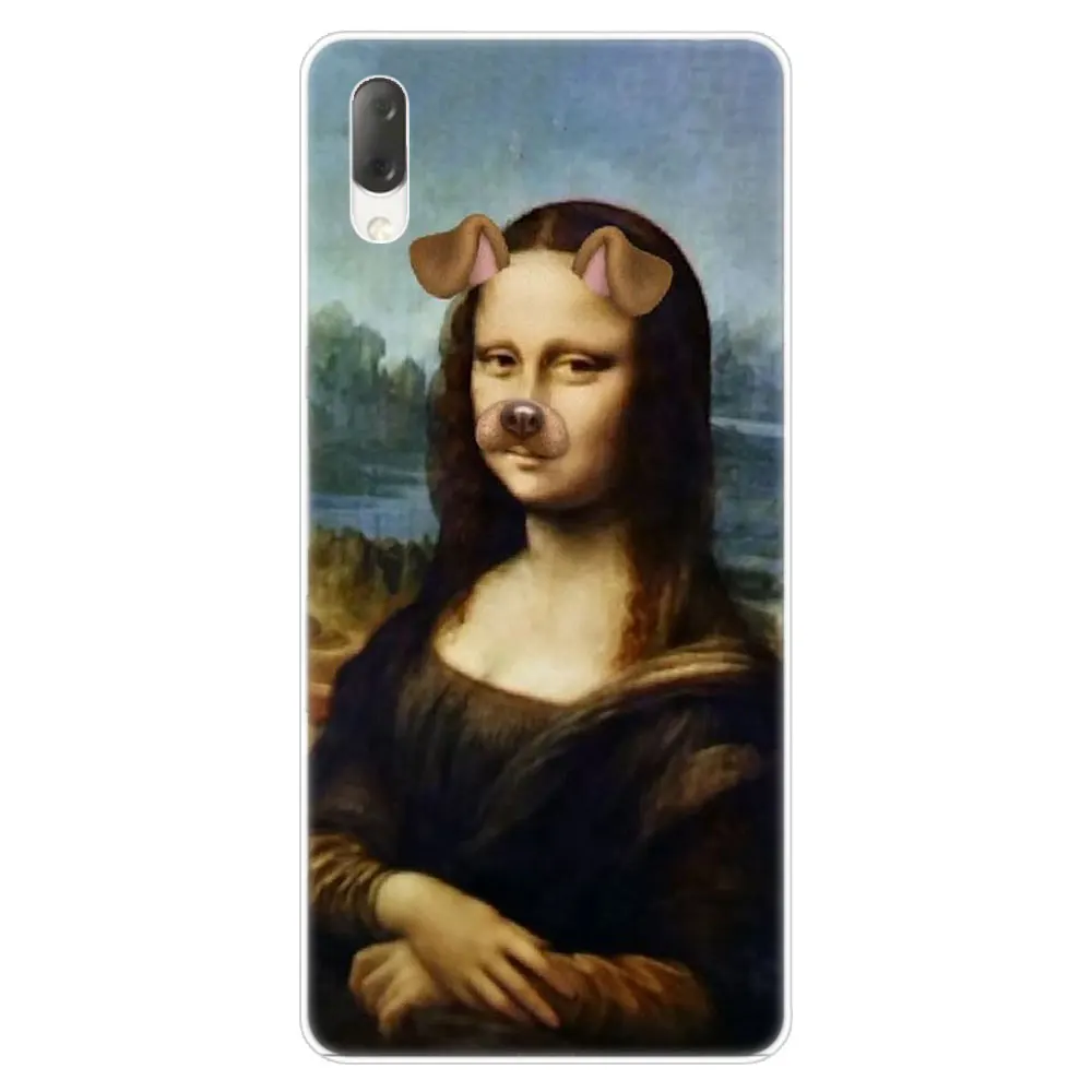 007 Забавный Мона Лиза "Ван Гог", "Жесткий Чехол для Sony Xperia L1 L2 L3 X XA XA1 XA2 XA3 ультра 10 плюс E5 XZ XZ1 XZ2 компактный XZ3 XZ5 2 20 - Цвет: 007