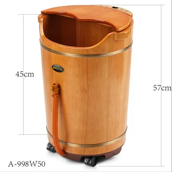

Bucket Automatic Heating Foot Bath Tub Electric Massage Foot Bath Foot Bath Home Constant Temperature High Depth Wooden Bucket