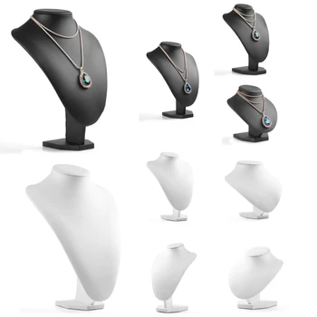 

Jewelry Stand Portrait Model Necklace Display Photography Props White 22*16cm