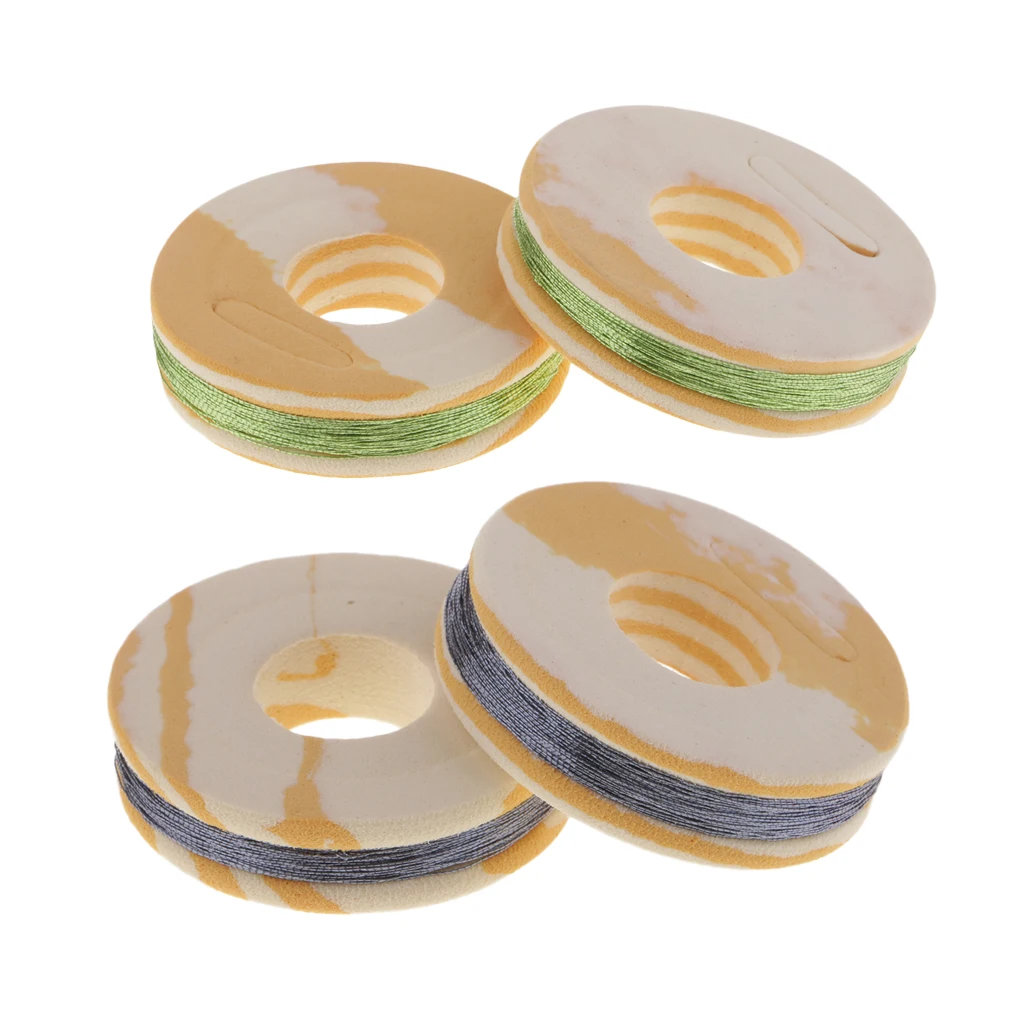 2pcs Fishing Rod Building Braid Line Fishing Rod Guide Ring Wrapping Line 