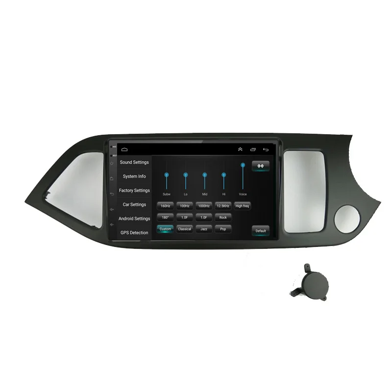 Top 9" 2G RAM 32G ROM Android car GPS Navigation For KIA MORNING RHD 2011 with sim card slot radio stereo 4