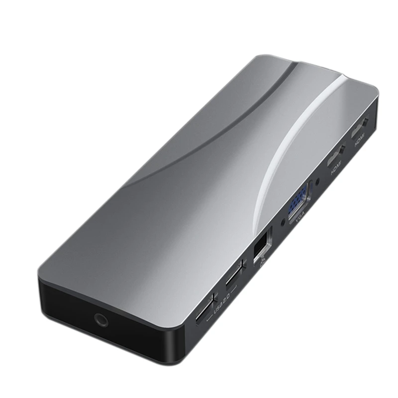 USB C Hub 14 In 1 Docking Station With Ethernet 4K SD/TF Card Reader Audio VGA HUB Adapter For Macpro Laptop | Электроника