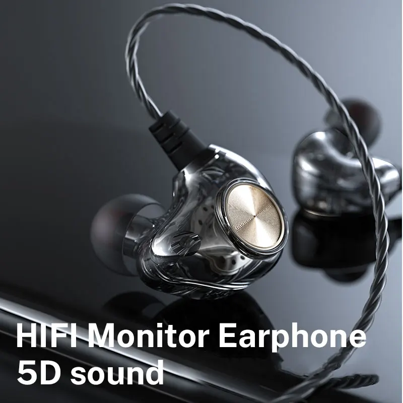 Wired headphones 5D Bass for Xiaomi Hybrid Pro Piston