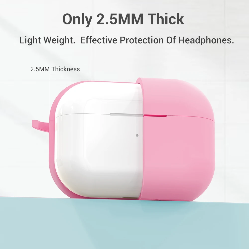 TOPK чехол для наушников Apple Airpods Pro разноцветный силиконовый AirPods 2 1 поколение TWS