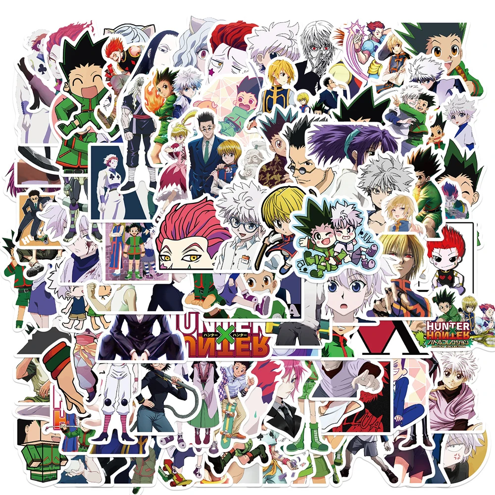 

10/50/100Pcs HUNTER X HUNTER Anime Stickers Waterproof PVC Decal For Car Laptop Suitcase Skateboard Motorcycle For Teens Kids