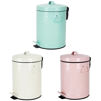 

Bathroom Trash Can with Lid, Trash Can for Bedroom Office Suitable for Bathroom, Bedroom, Office, Desk, 5 Liters