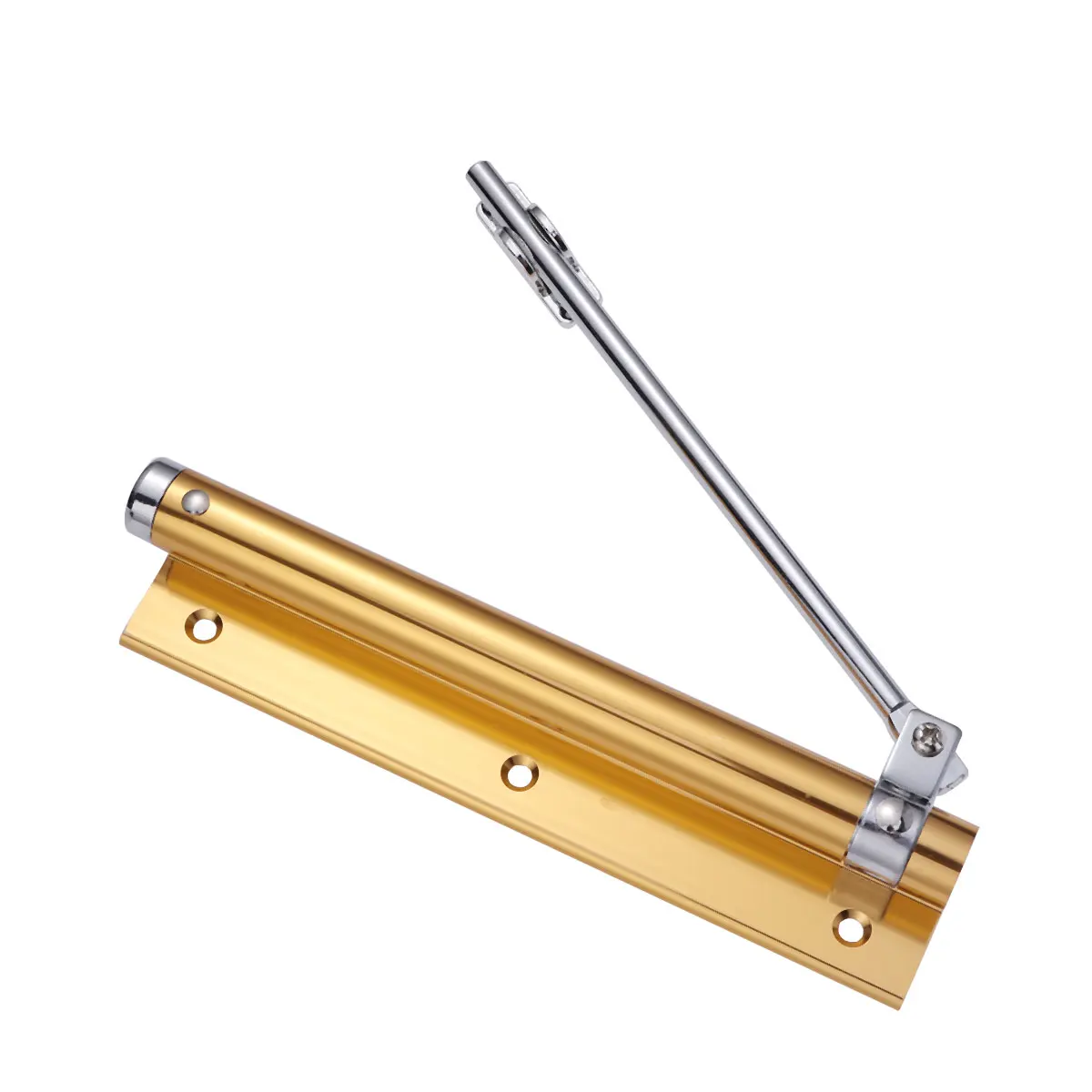 1Pc 35KG Automatic Door Closer Home Use Concealed Door Spring Hinge Buffer Free Punching Automatic Door Closer Device - Цвет: Bright Golden