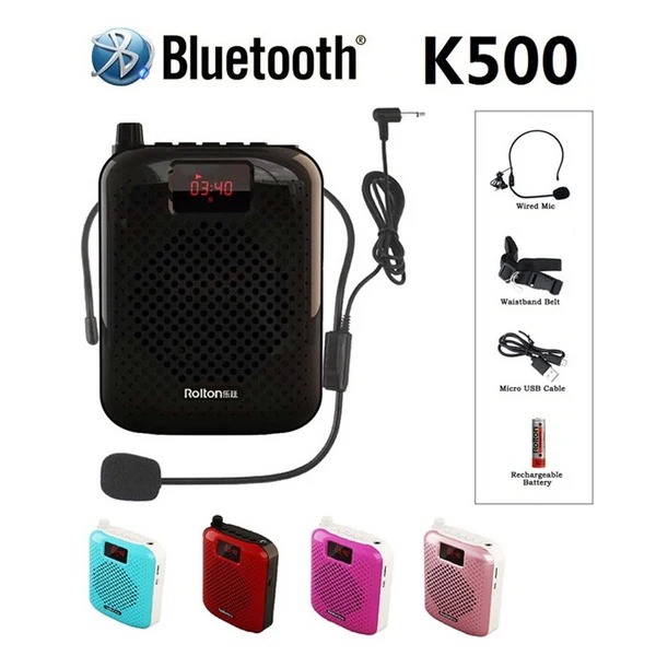 Bluetooth Voice Amplifier Speaker Portable Loudspeaker with Microphone 