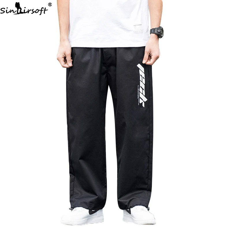 

Spring And Summer New Loose Wide Leg Pants Men Korean Trend Straight Pants Casual Sports Pants Beam Feet Pants Men