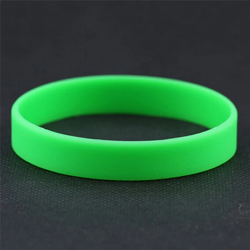 2 Pcs/set Silicone Rubber Wristband Bracelet Fitness Couple Wristband bracelet jewelry