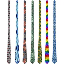 Модные галстуки с принтом для мужчин, креативные повседневные мужские галстуки, свадебные галстуки для женщин gravatas 8 см, галстуки для шеи 6S-LD44