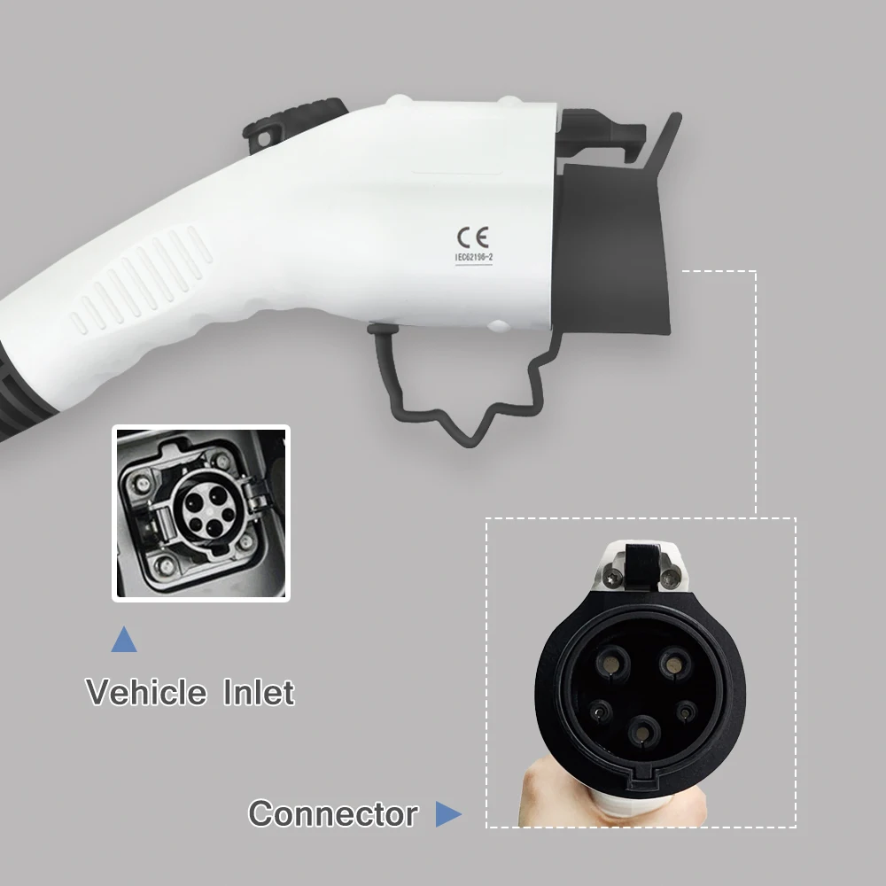 SAE J1772 Type 1 5m  black cable ev charging