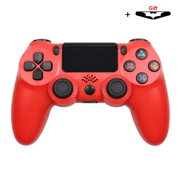 Bluetooth беспроводной/проводной джойстик для PS4 контроллер подходит для mando ps4 консоль для Playstation Dualshock 4 геймпад для PS3 - Цвет: wireless red
