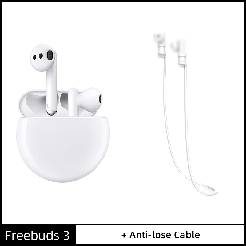 White Add AntiloseC huawei FreeBuds 3 Bluetooth наушники TWS беспроводные наушники Kirin A1 чип контроль 20 часов работы от батареи Функция ANC промо-код newyear1200 / newyear600 - Цвет: White Add AntiloseC